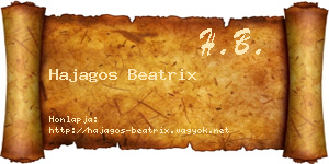 Hajagos Beatrix névjegykártya